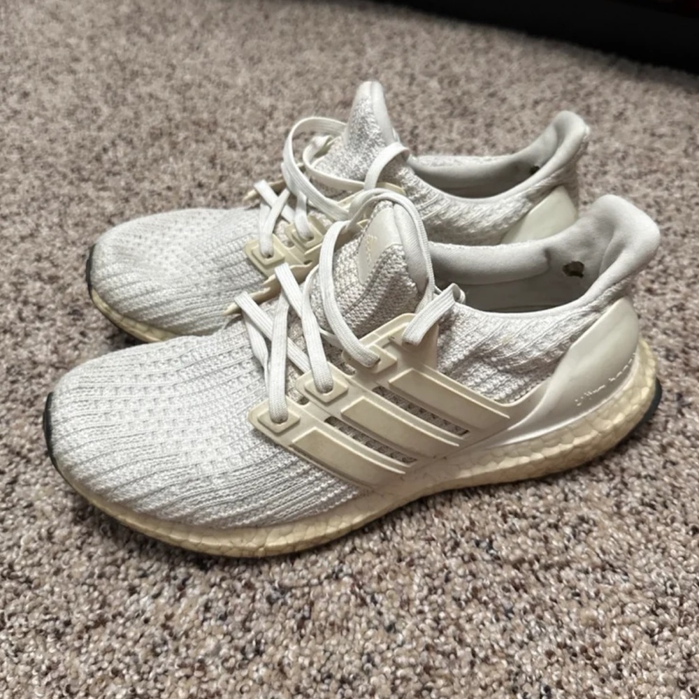 Adidas Ultra Boost Cream Knit Sneakers